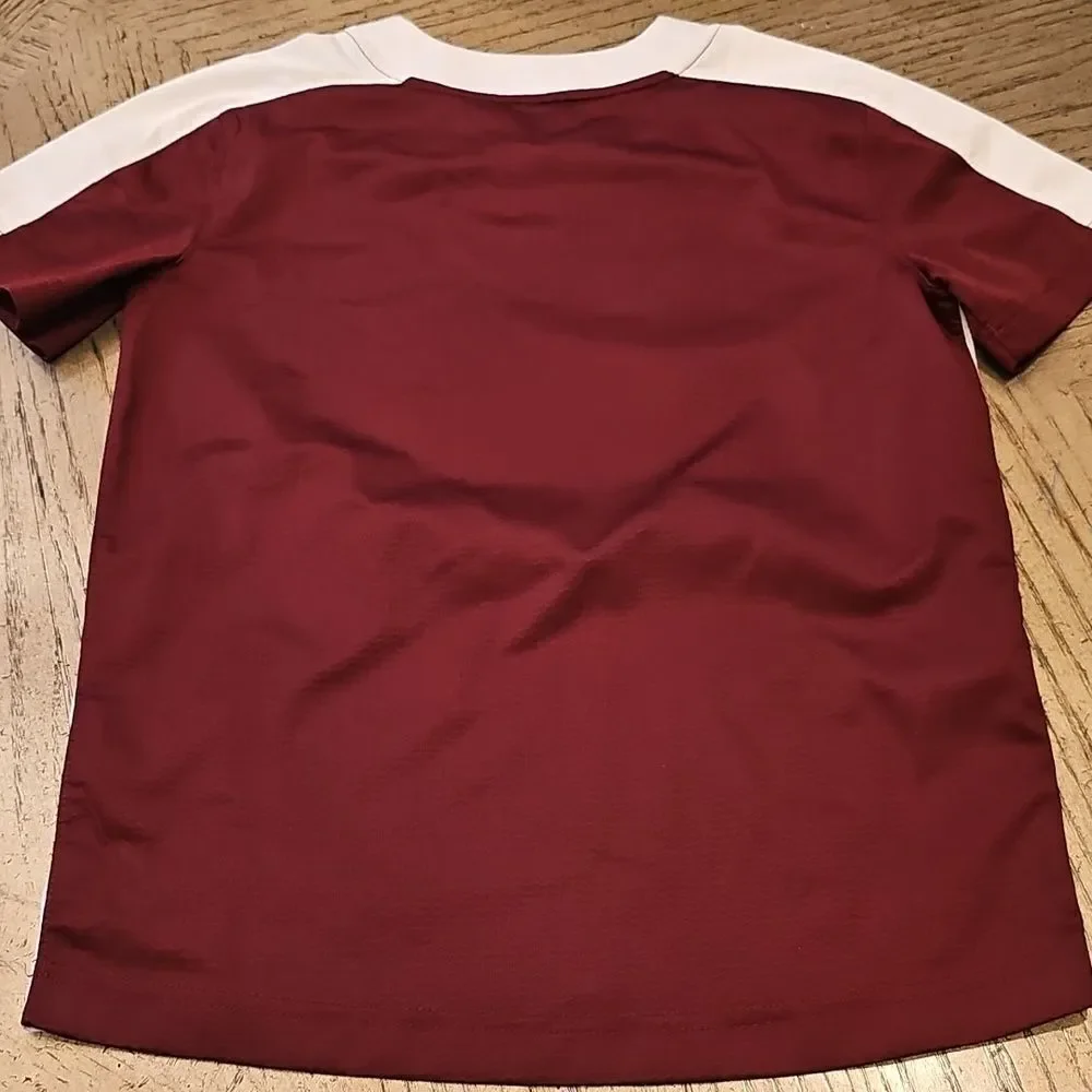 Nike Burgendy Baseball Shirt Size S